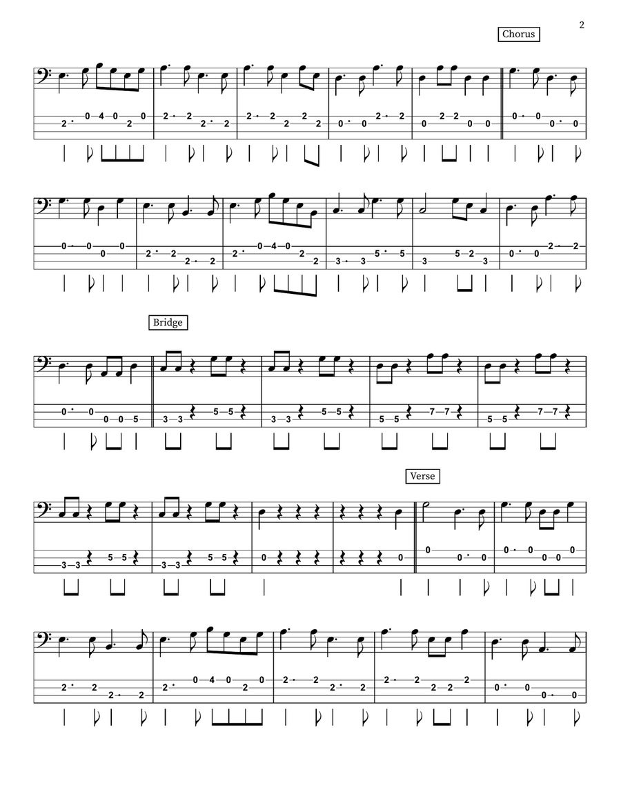 Monster Mash Acoustic Guitar scores gallery preview page 2
