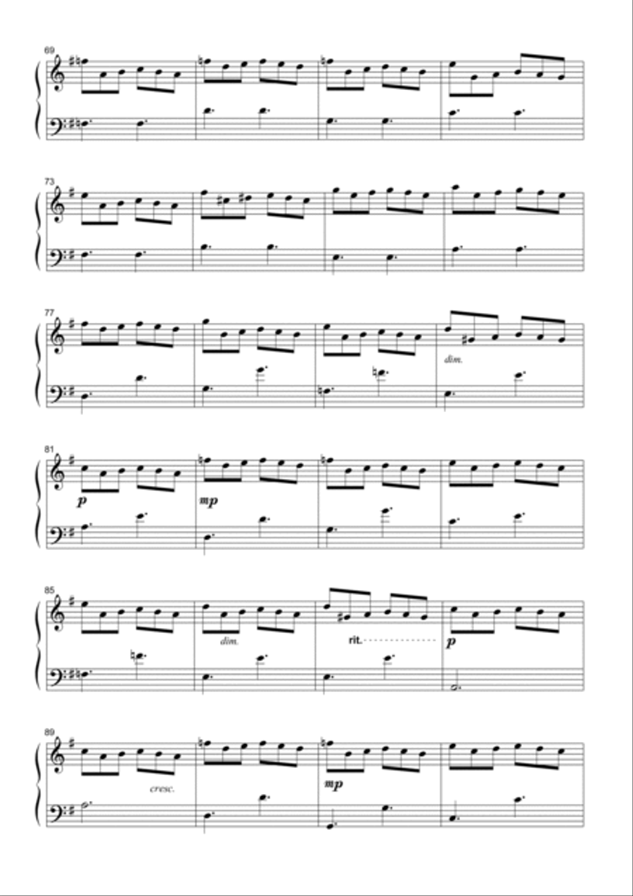 Karoline, Stolpersteine Variations Piano Solo scores gallery preview page 4