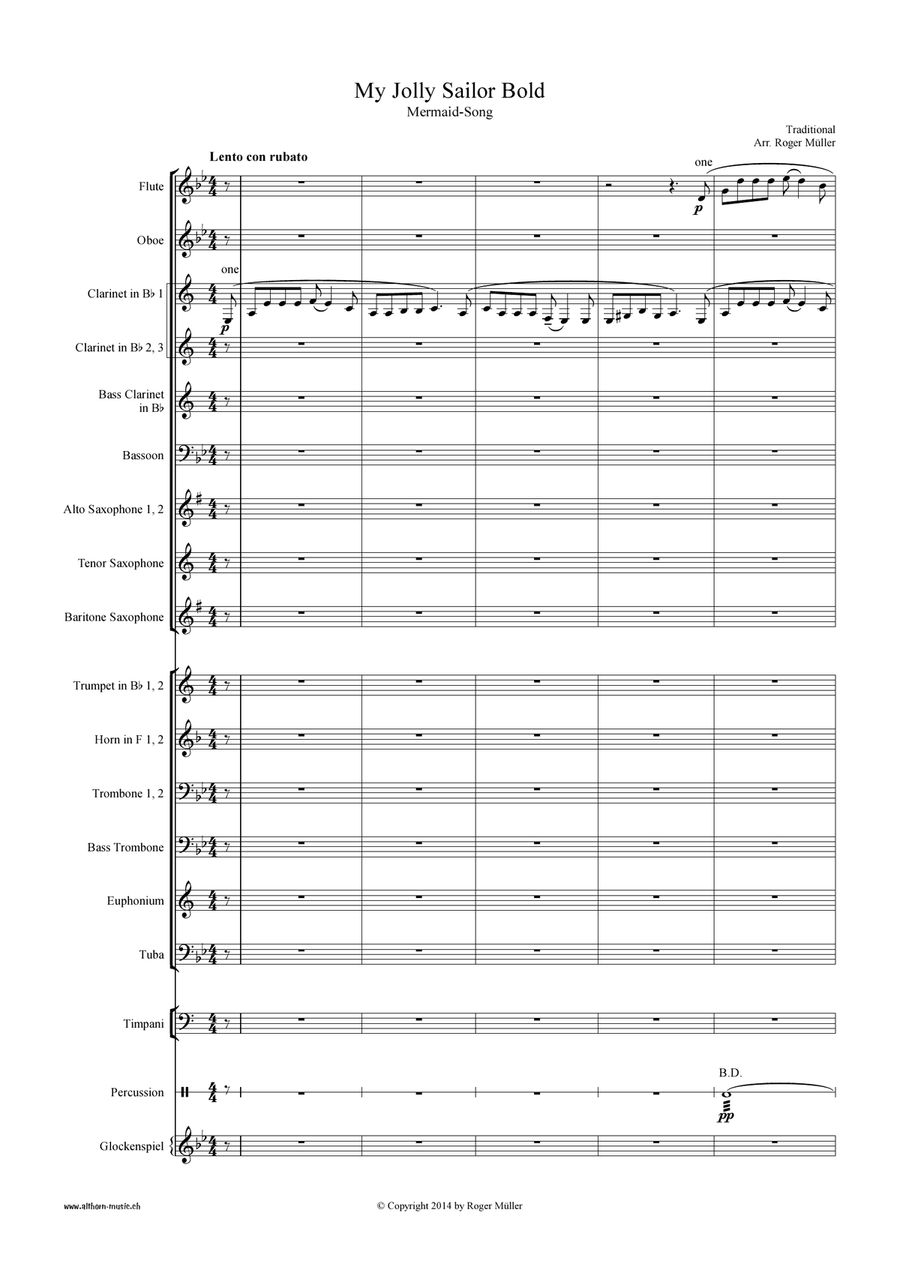 My Jolly Sailor Bold Concert Band scores gallery preview page 3