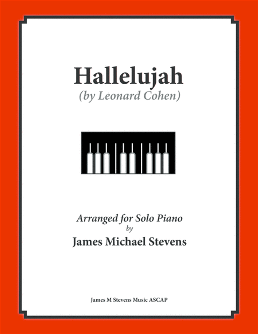Hallelujah Piano Solo scores gallery preview page 1