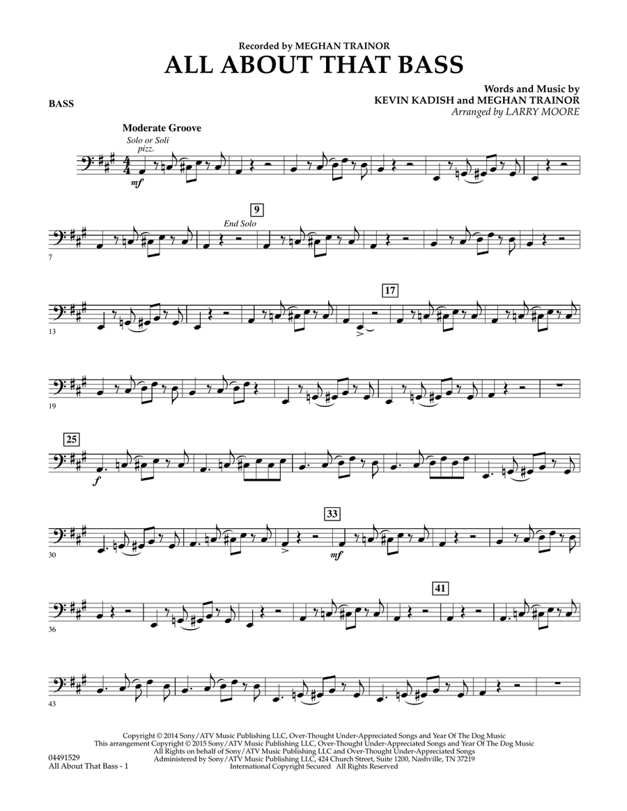 All About That Bass - Bass Orchestra scores gallery preview page 1