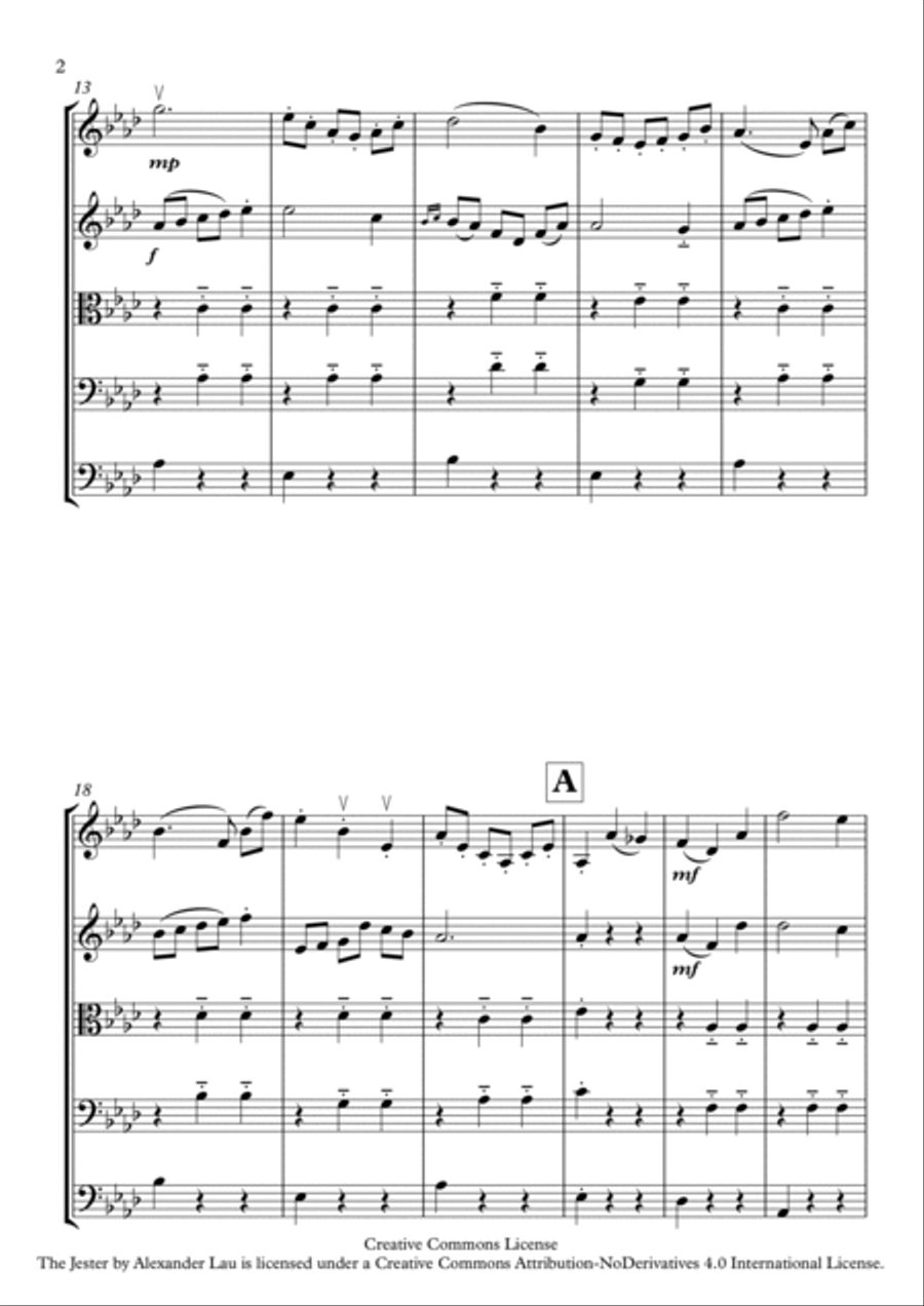 The Jester String Orchestra scores gallery preview page 3