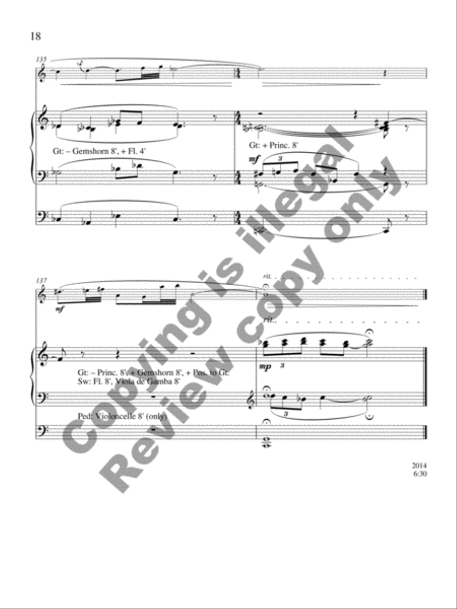 Rêverie: Hommage à Francis Poulenc Alto Saxophone scores gallery preview page 12