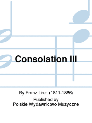 Book cover for Consolation III