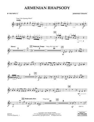 Armenian Rhapsody - Bb Trumpet 2