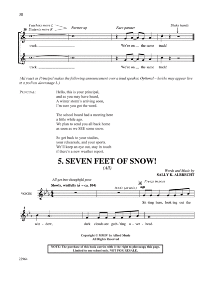 The Big Chill - Teacher's Handbook Unison Choir scores gallery preview page 42