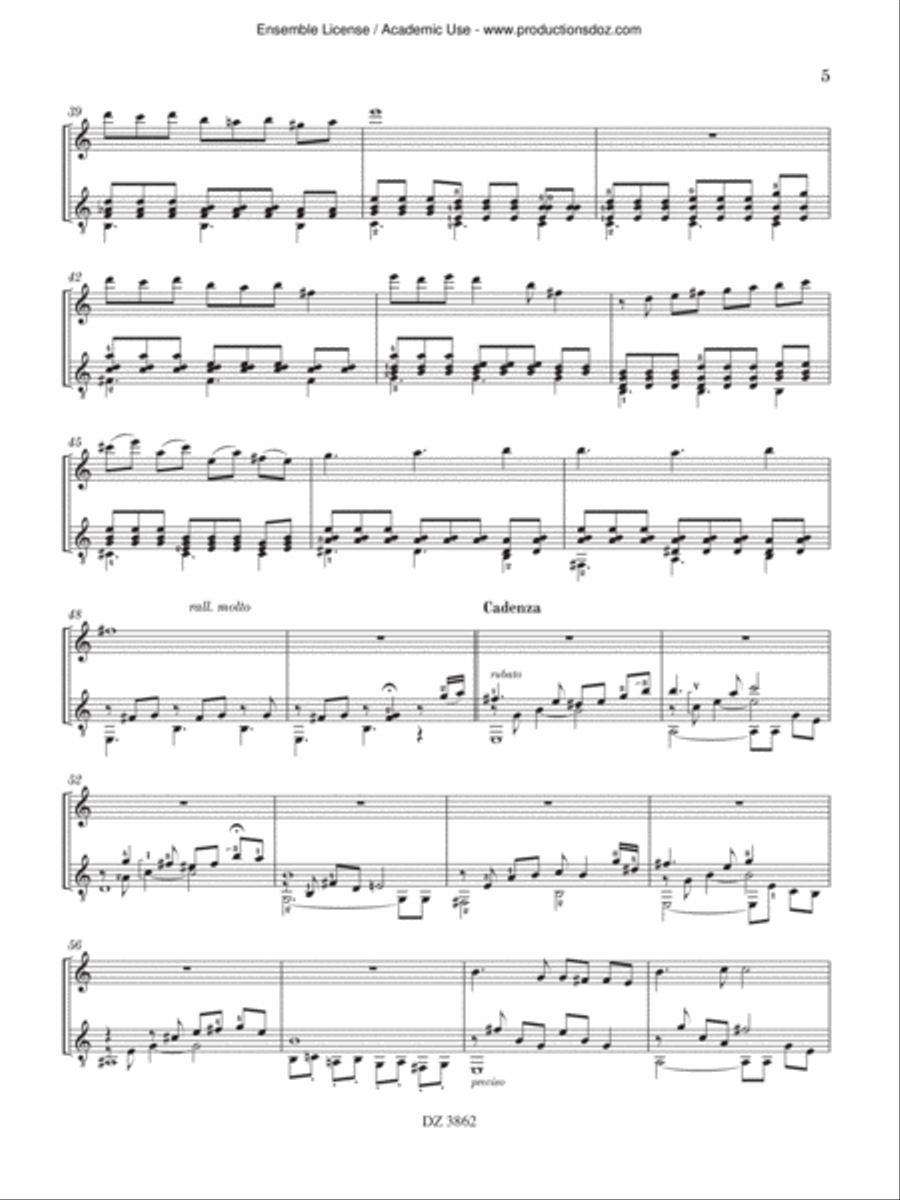 Cinq microtangos, vol. 2 Flute scores gallery preview page 5