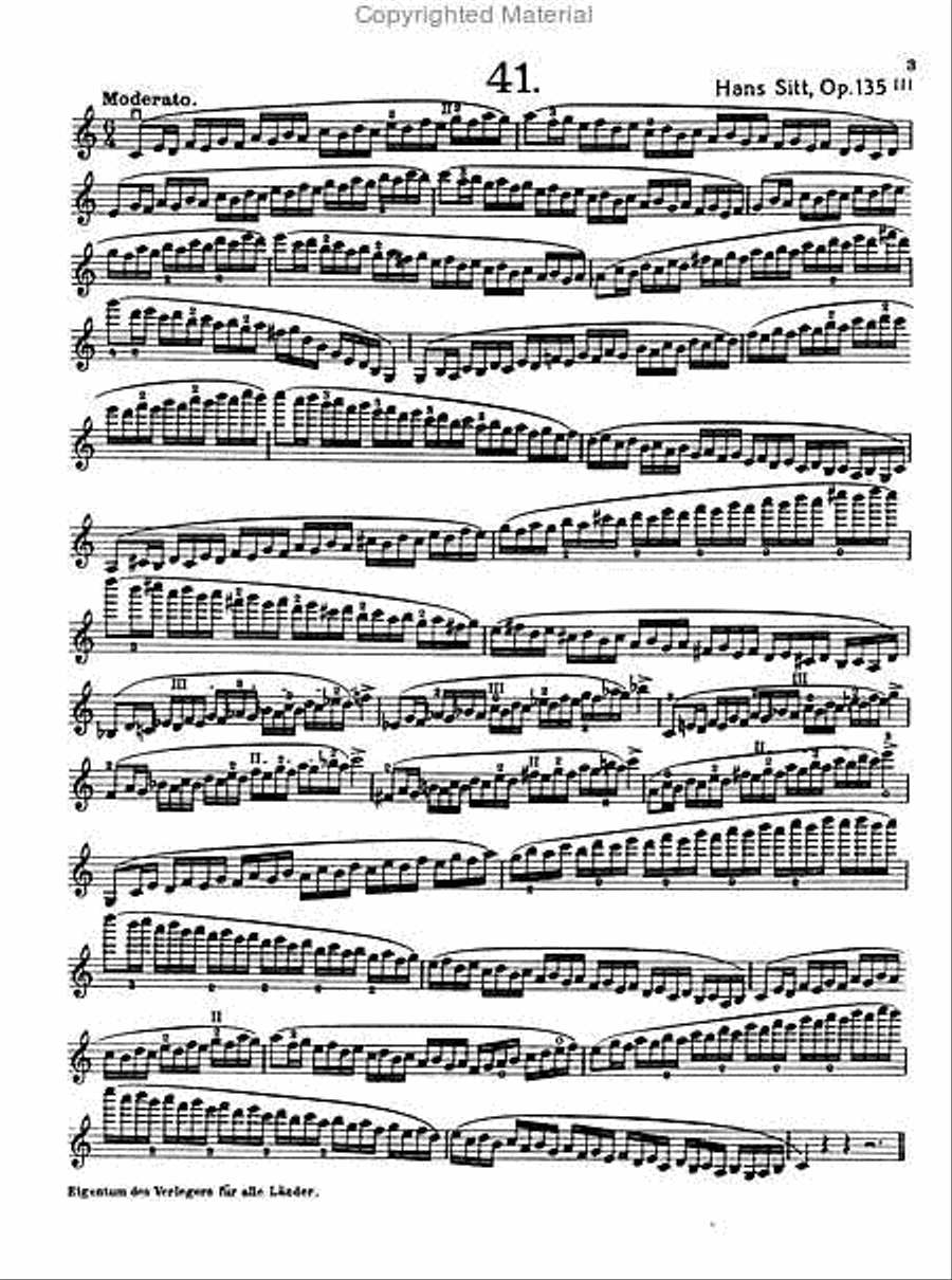 Schule der Geläufigkeit und Fingerfertigkeit, op. 135 Violin scores gallery preview page 2