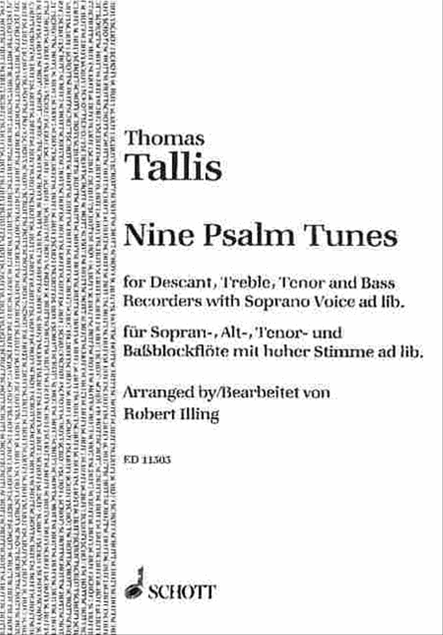 9 Psalm Tunes Recorder scores gallery preview page 1