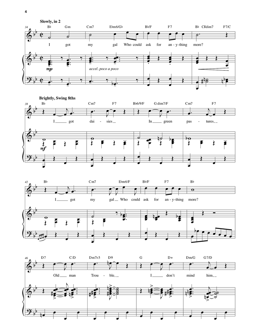 I Got Rhythm (from An American In Paris) Voice scores gallery preview page 3