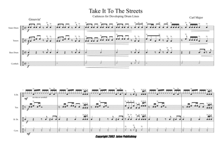 Take It To The Streets - Cadences For Developing Drum Lines image number null