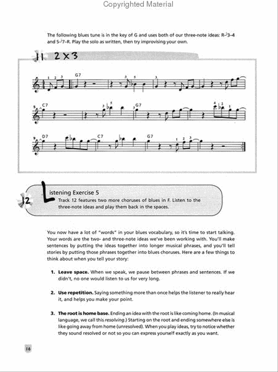Easy Soloing for Blues Keyboard Piano Method scores gallery preview page 3
