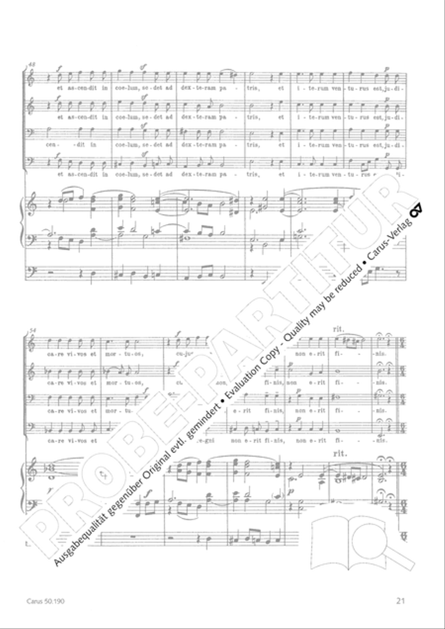 Mass in F major TTBB scores gallery preview page 21