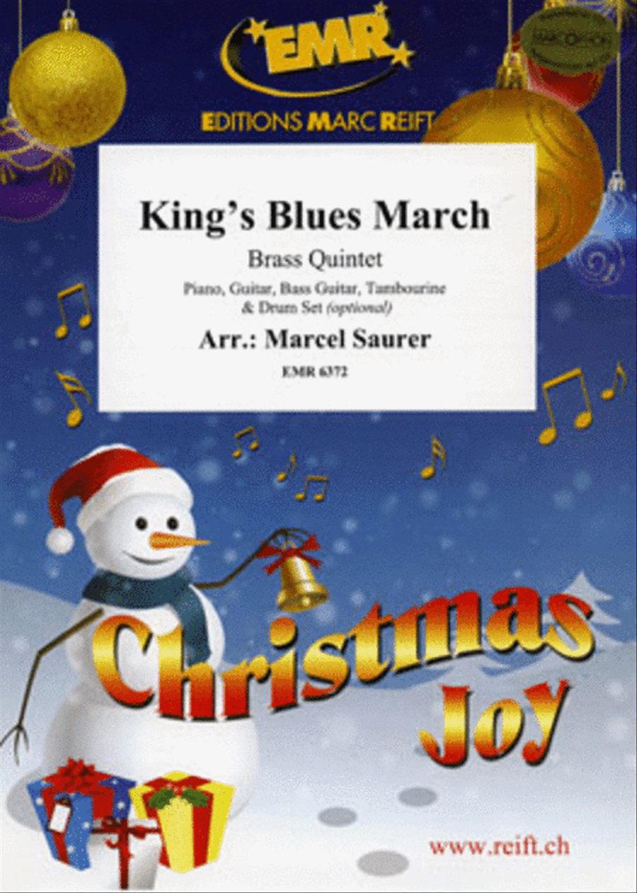 King's Blues March Brass Band scores gallery preview page 1