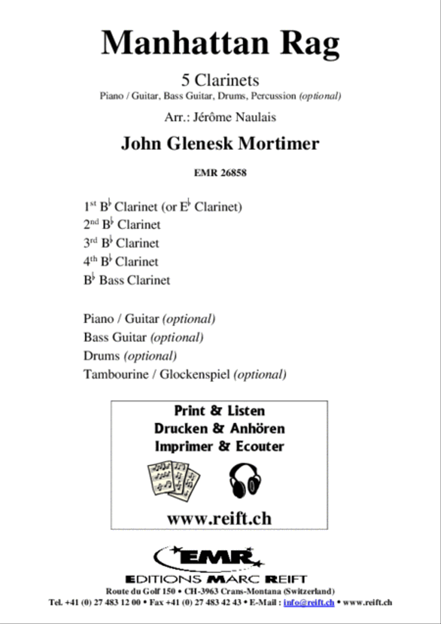 Manhattan Rag Clarinet scores gallery preview page 2