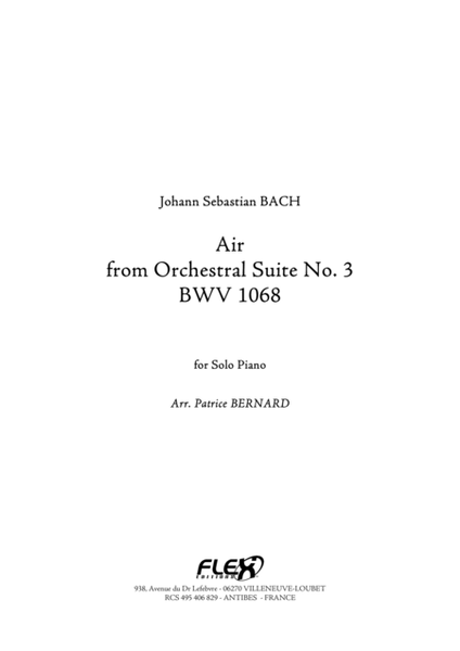 Air from Orchestral Suite No.3 BWV1068 image number null