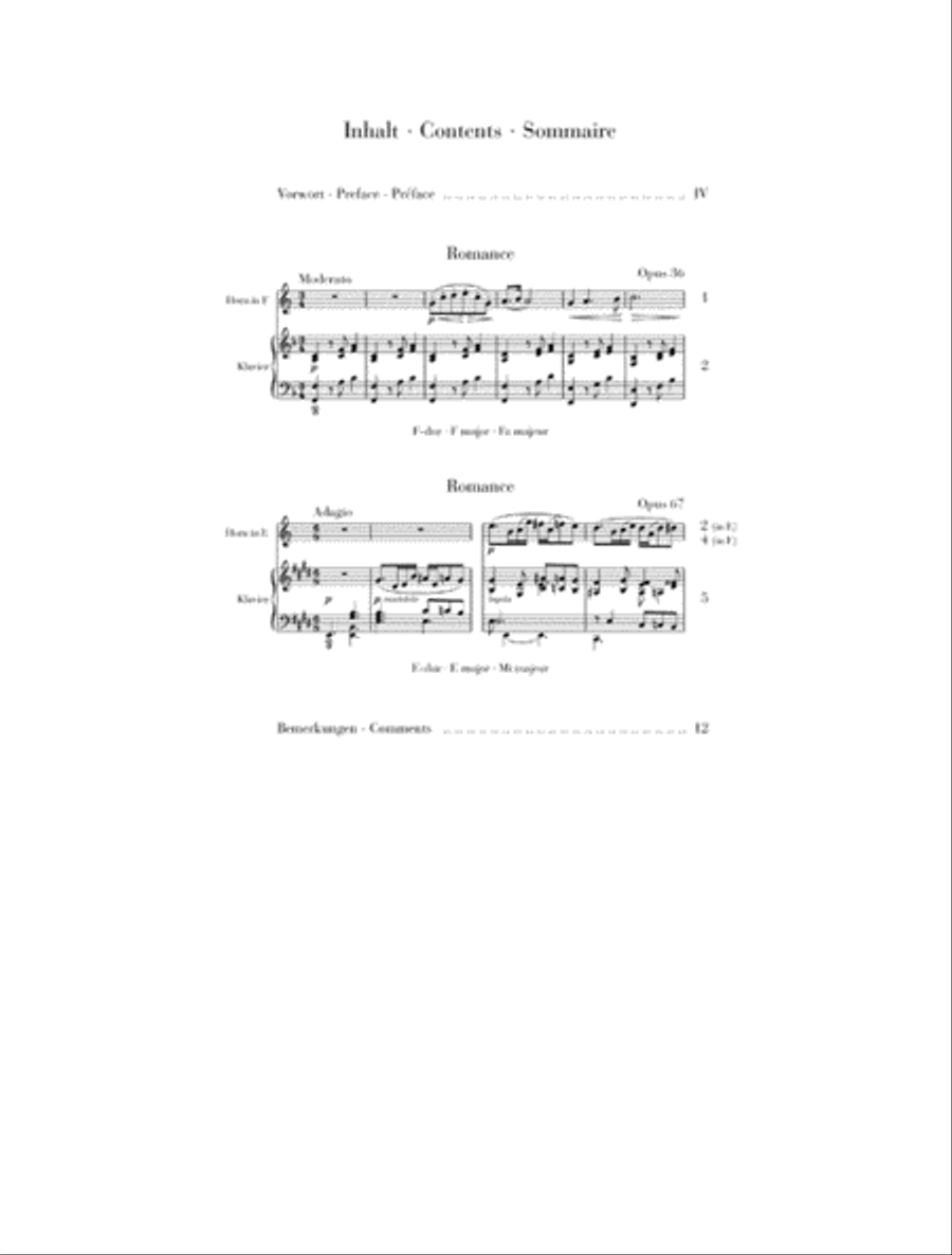 Camille Saint-Saëns – Romances for Horn and Piano Horn scores gallery preview page 2