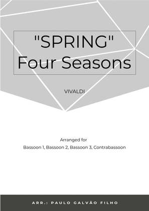 Book cover for SPRING - FOUR SEASONS - BASSOON QUARTET
