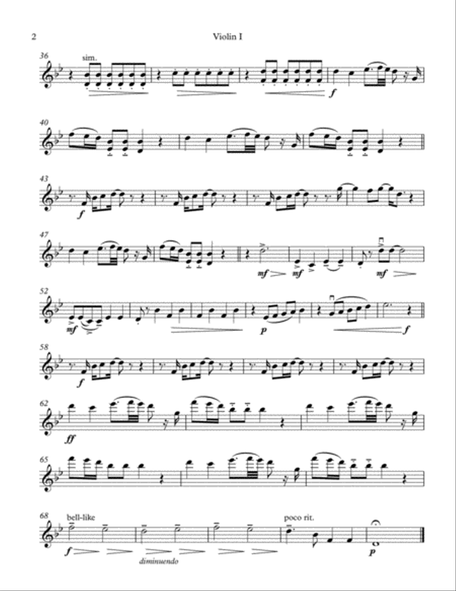 Wonderful Christmastime String Quartet scores gallery preview page 2
