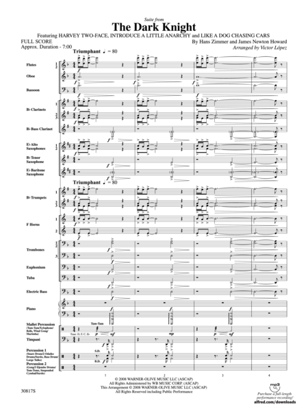 Suite from The Dark Knight (score only)