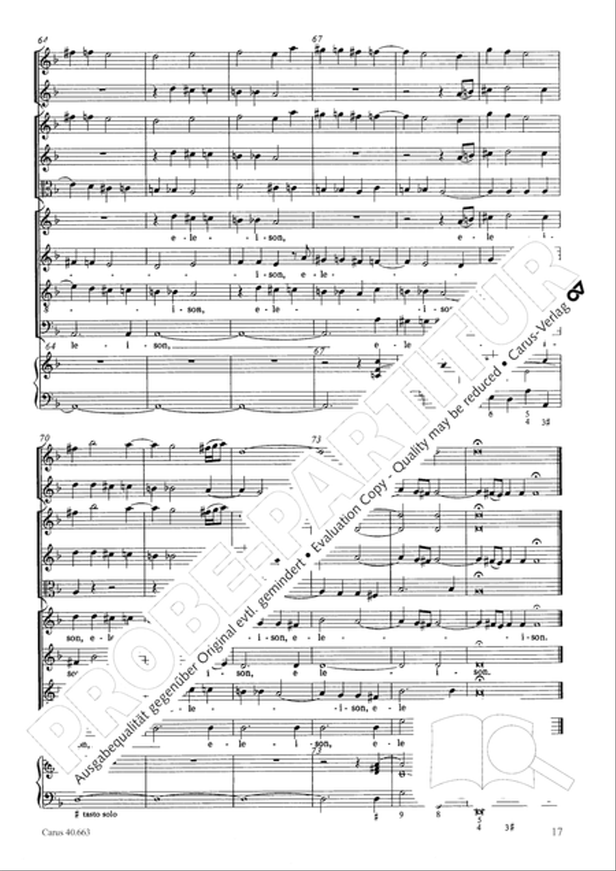 Mass in D minor (Missa in d) ATB scores gallery preview page 33