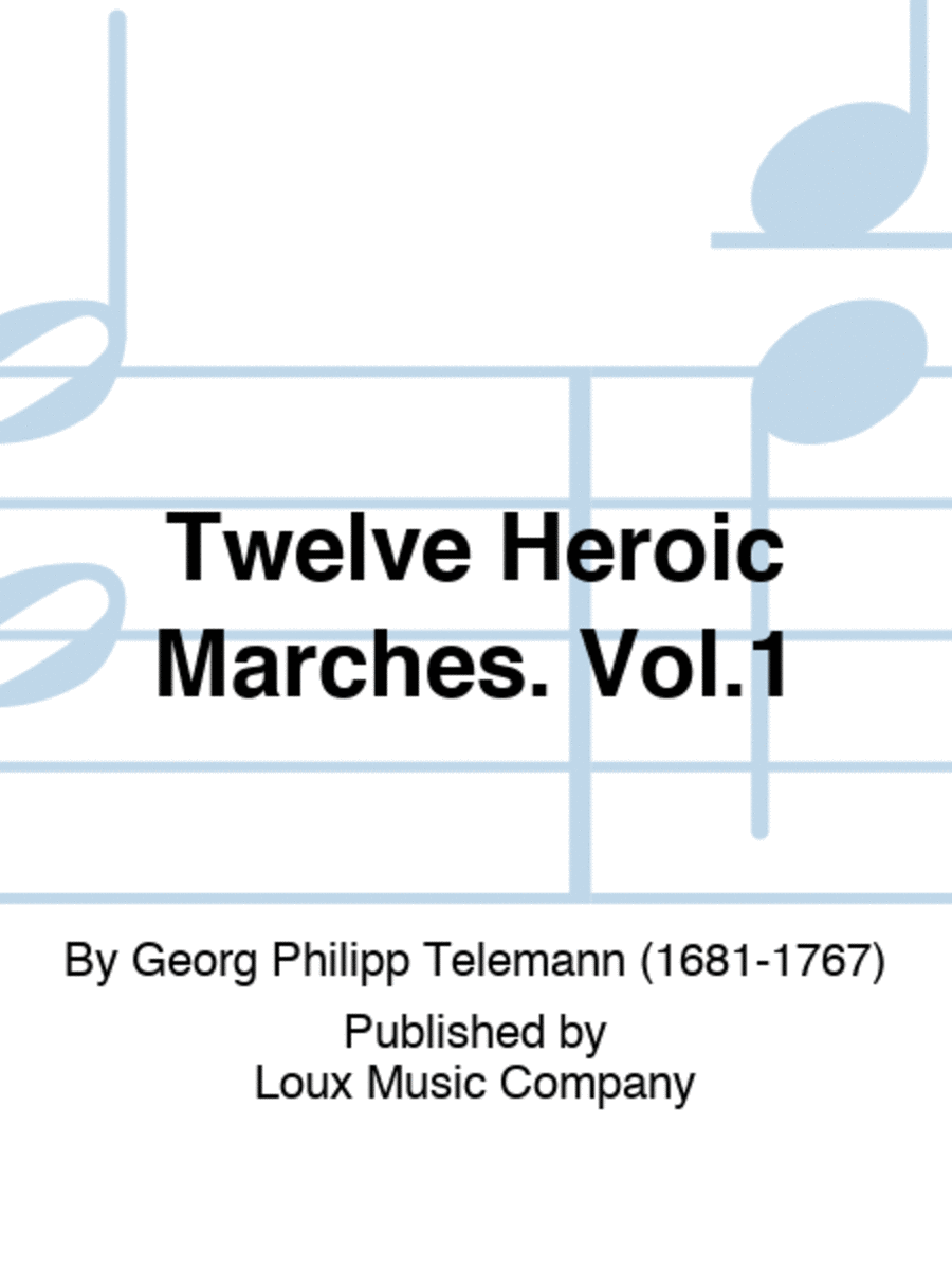 Twelve Heroic Marches. Vol.1 Recorder scores gallery preview page 1