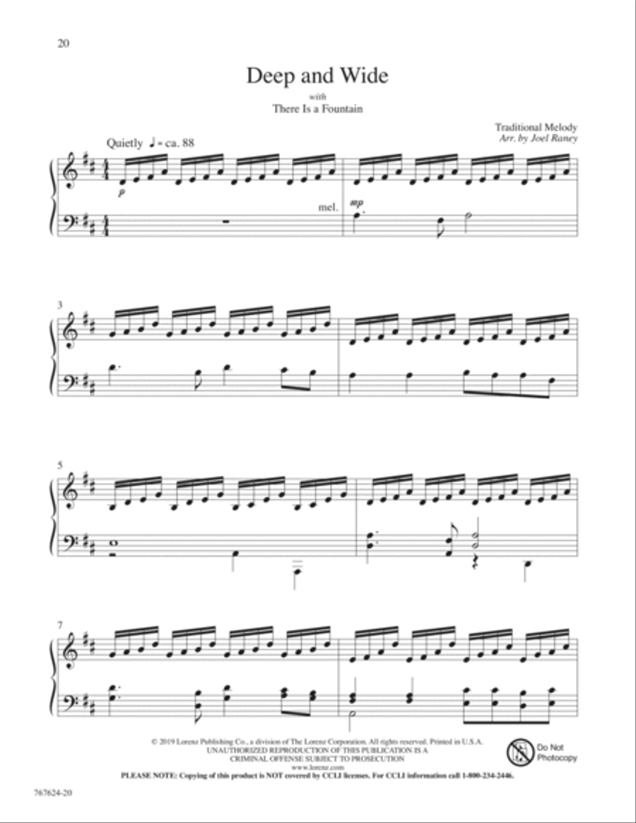 Hymns for a Raney Sunday Piano Solo scores gallery preview page 9