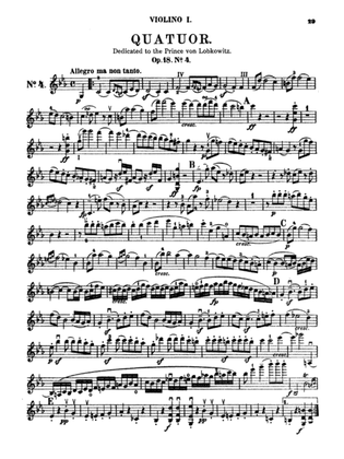 Book cover for Beethoven: String Quartet, Op. 18 No. 4