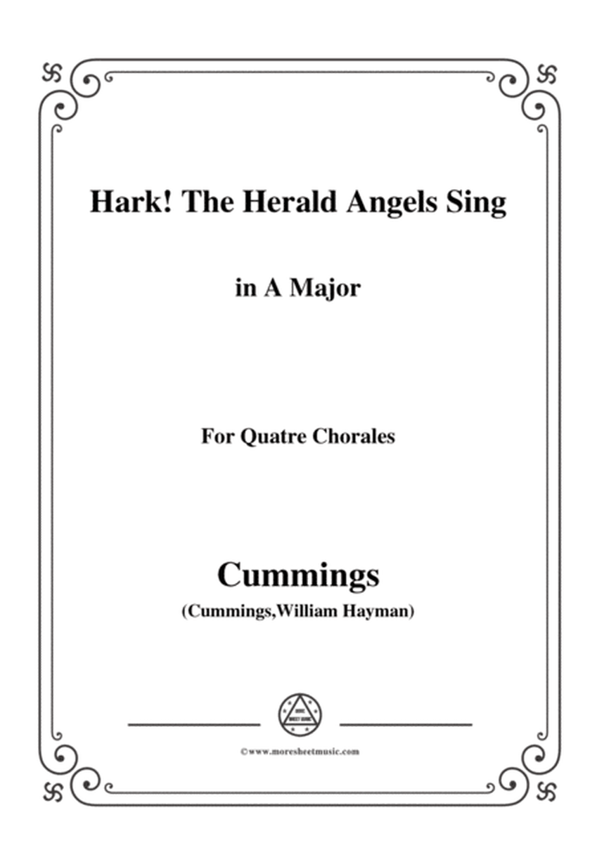 Cummings-Hark! The Herald Angels Sing,in A Major,for Quatre Chorales image number null