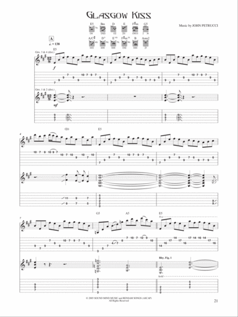 John Petrucci -- Suspended Animation Electric Guitar scores gallery preview page 4