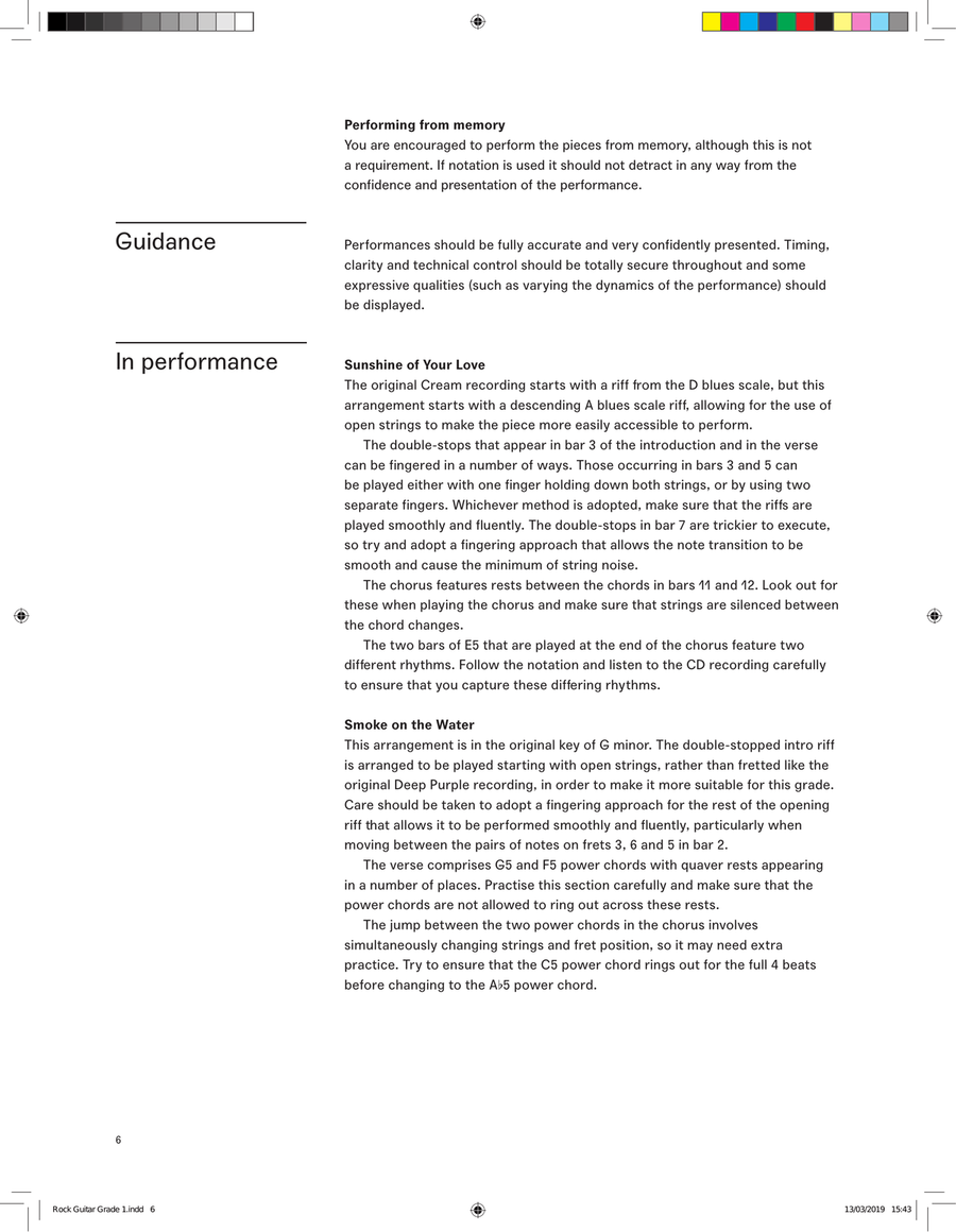 LCME Rock Guitar Handbook 2019 - Grade 1 Electric Guitar scores gallery preview page 6