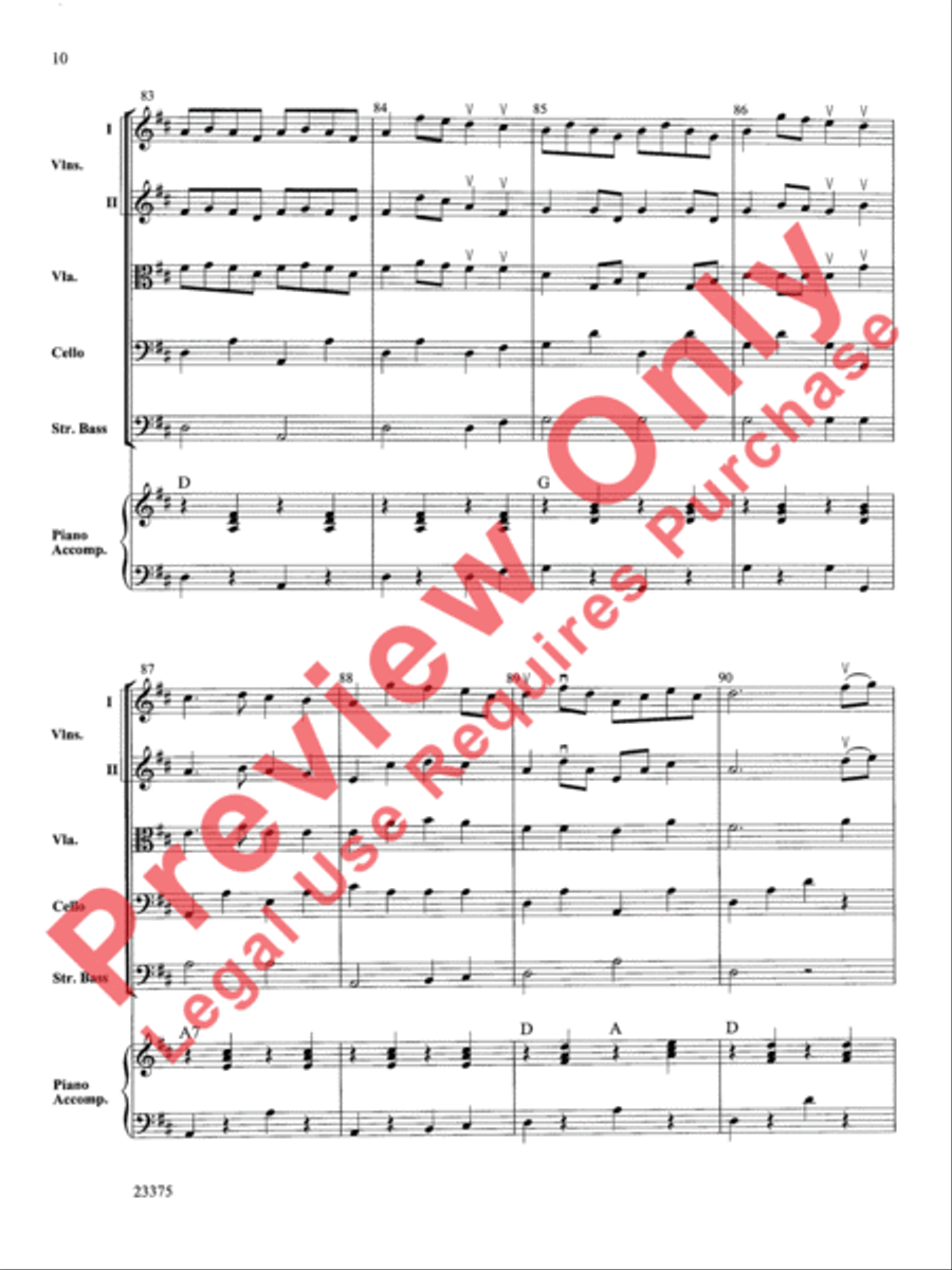 Scandanavian Fiddle Suite String Orchestra scores gallery preview page 11