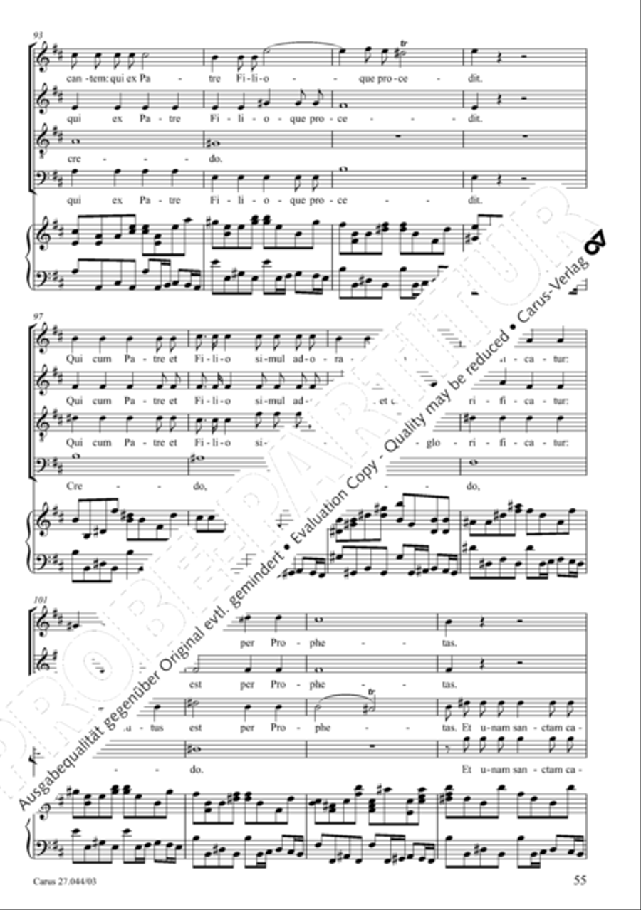 Messa per il Santissimo Natale 4-Part scores gallery preview page 56