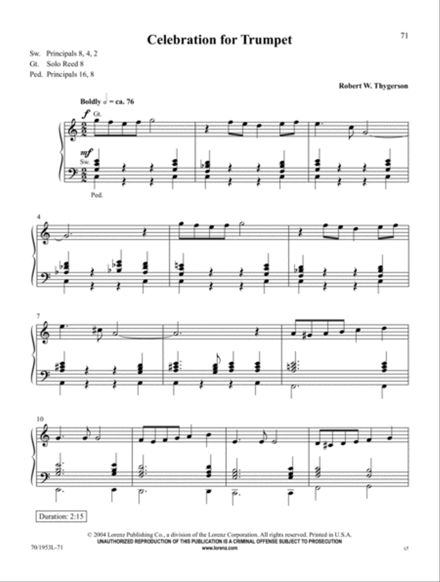 Sound the Trumpet Trumpet scores gallery preview page 24