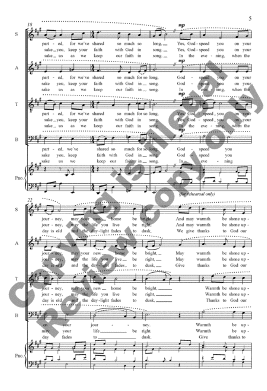 A Fond Farewell A Fond Farewell 4-Part scores gallery preview page 11