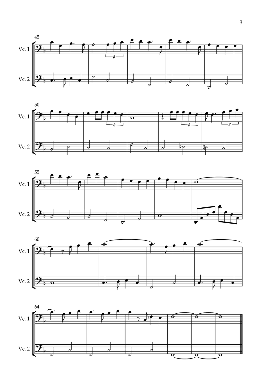 A Whole New World (Aladdin's Theme) String Duet scores gallery preview page 3