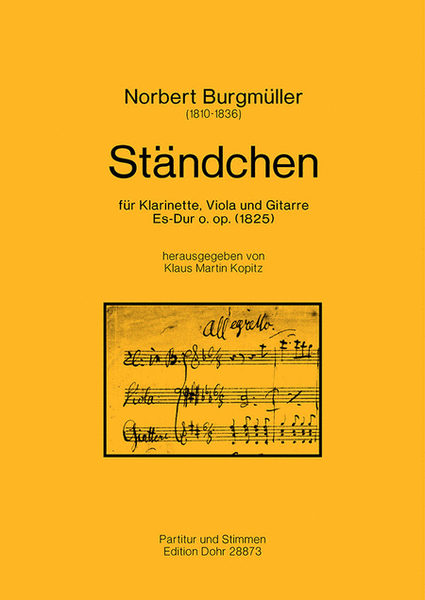 Ständchen für Klarinette, Viola und Gitarre Es-Dur (1825)