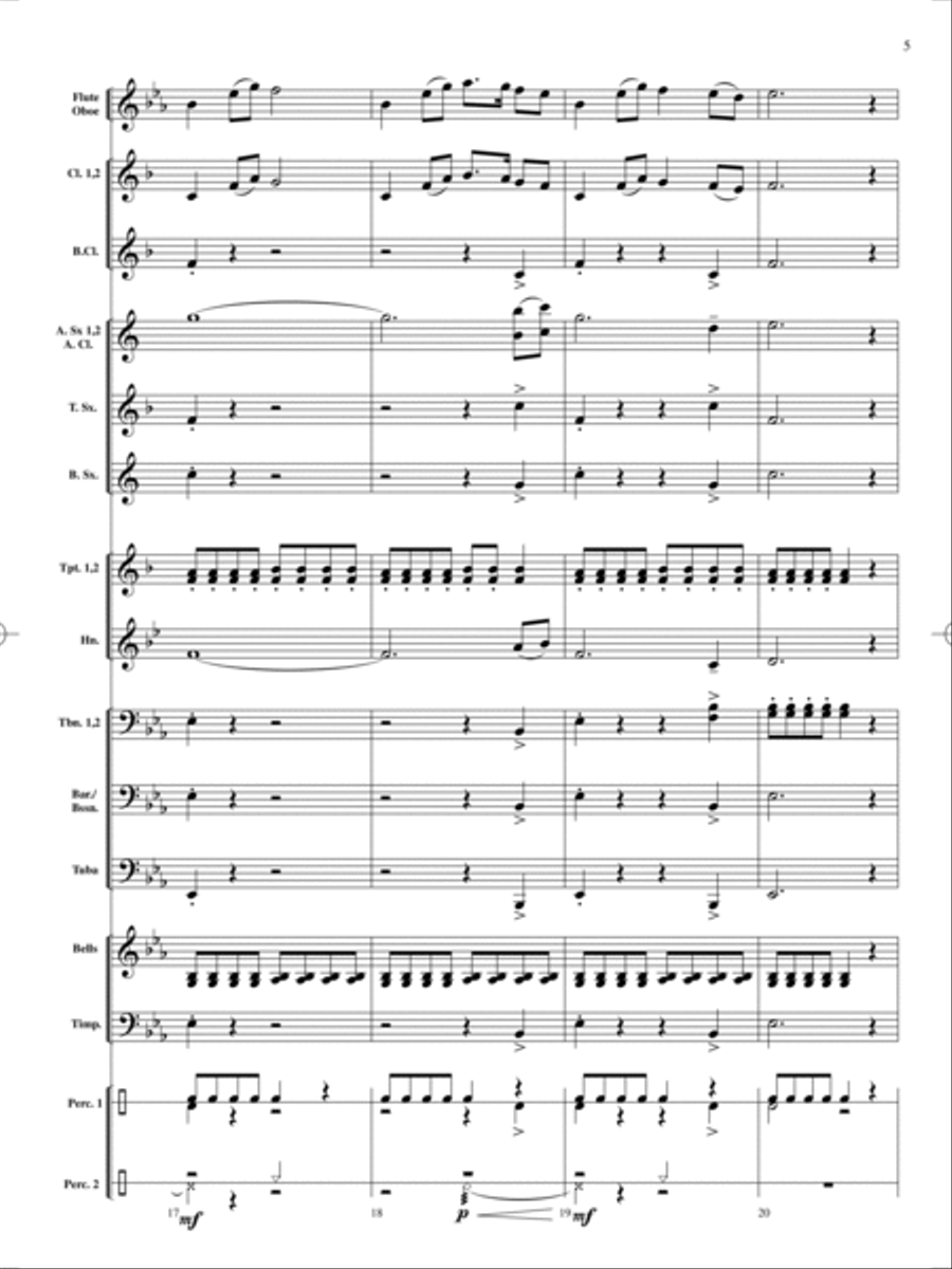 On Holiday Concert Band scores gallery preview page 6