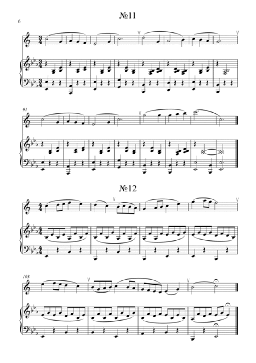 Saxophonises - very easy pieces-exercises Piano scores gallery preview page 6