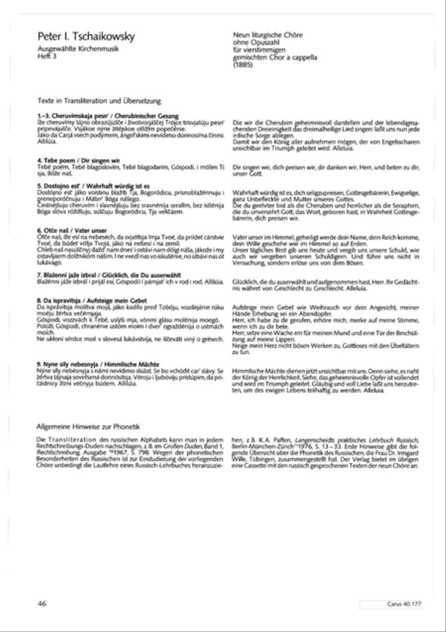 Neun liturgische Chore Collection / Songbook scores gallery preview page 47