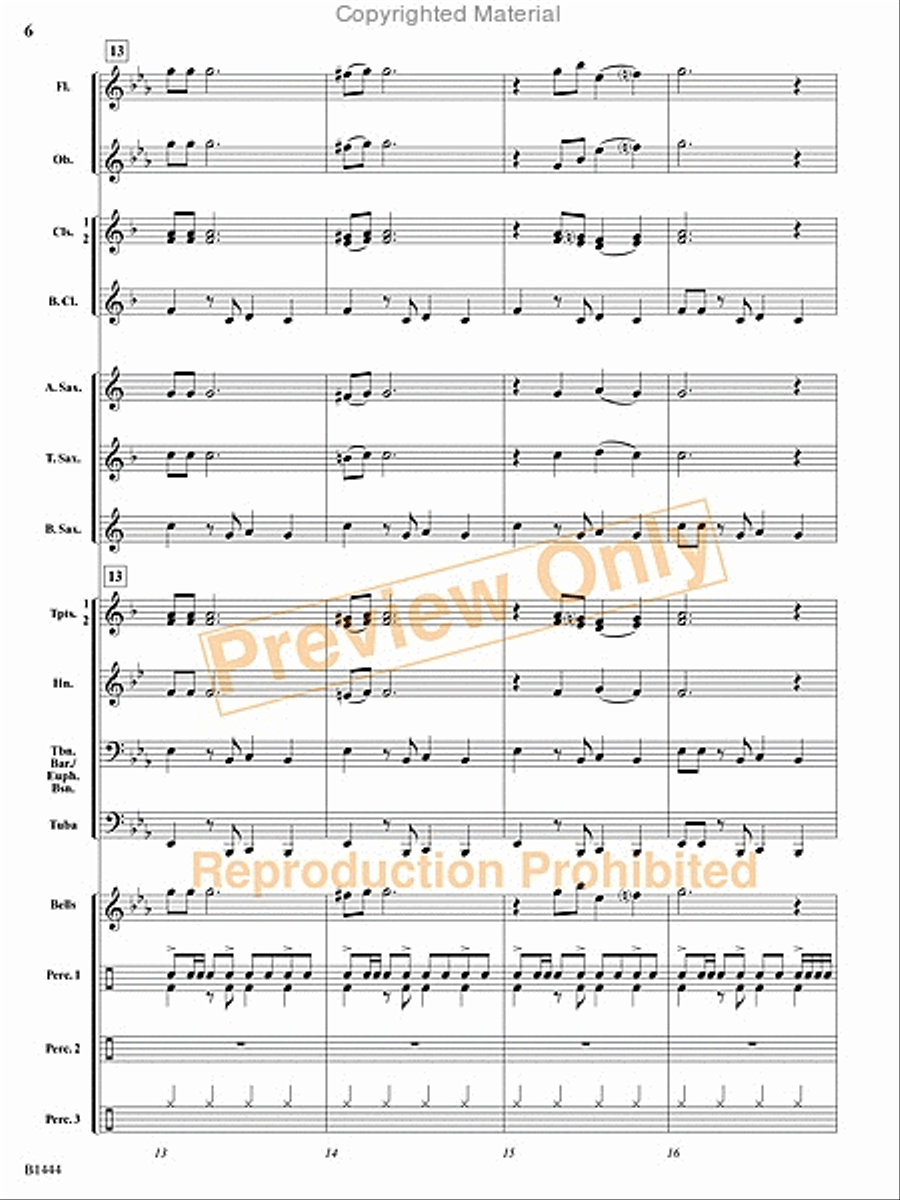 Tango Bells Concert Band scores gallery preview page 5