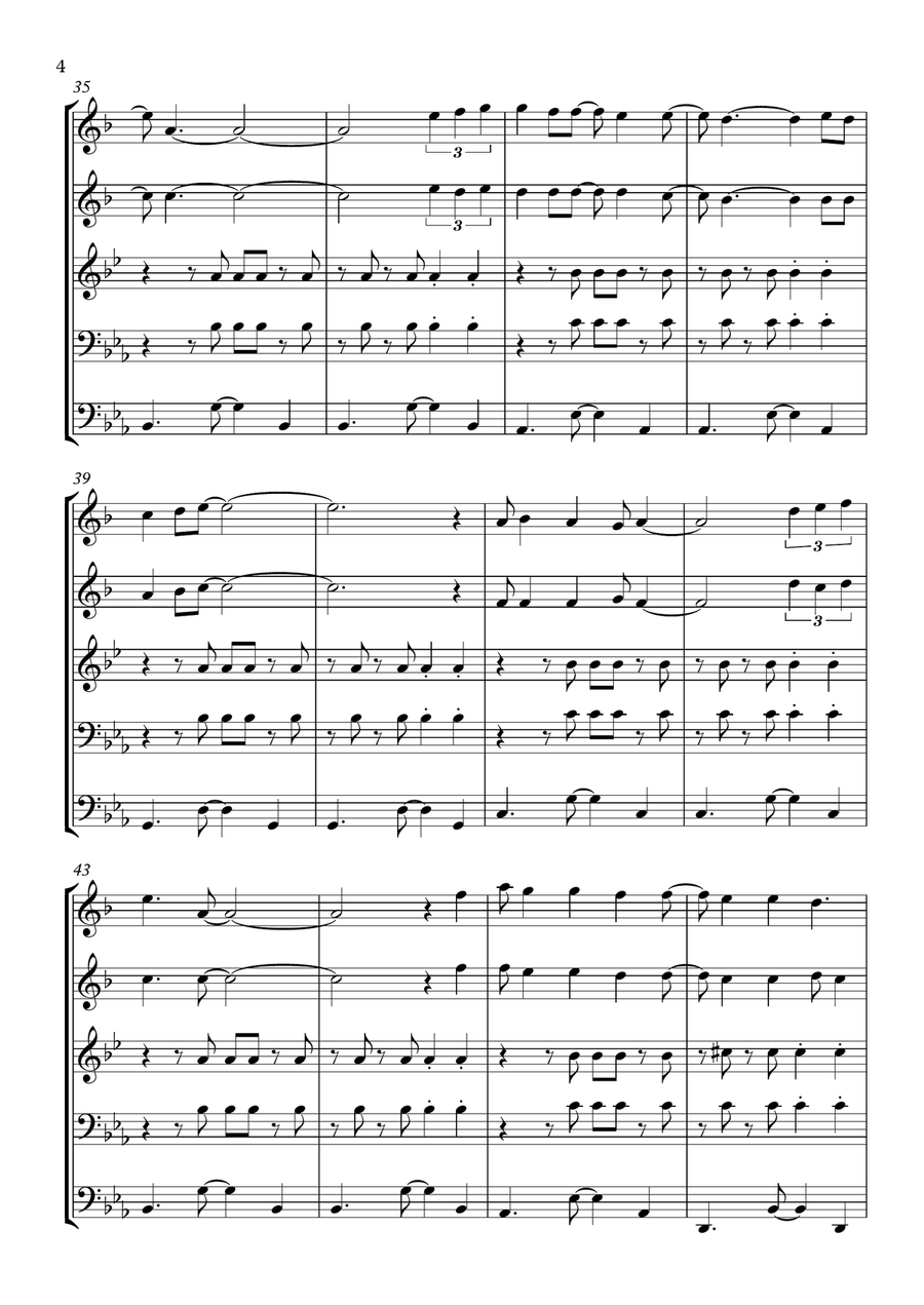 Fandango Fandango Brass Ensemble scores gallery preview page 4
