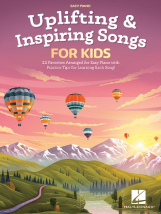 Book cover for Uplifting & Inspiring Songs for Kids