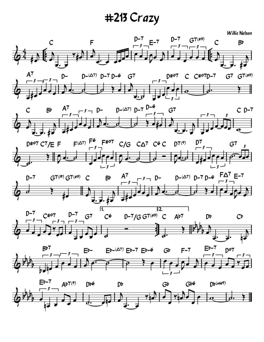 Crazy Piano scores gallery preview page 1