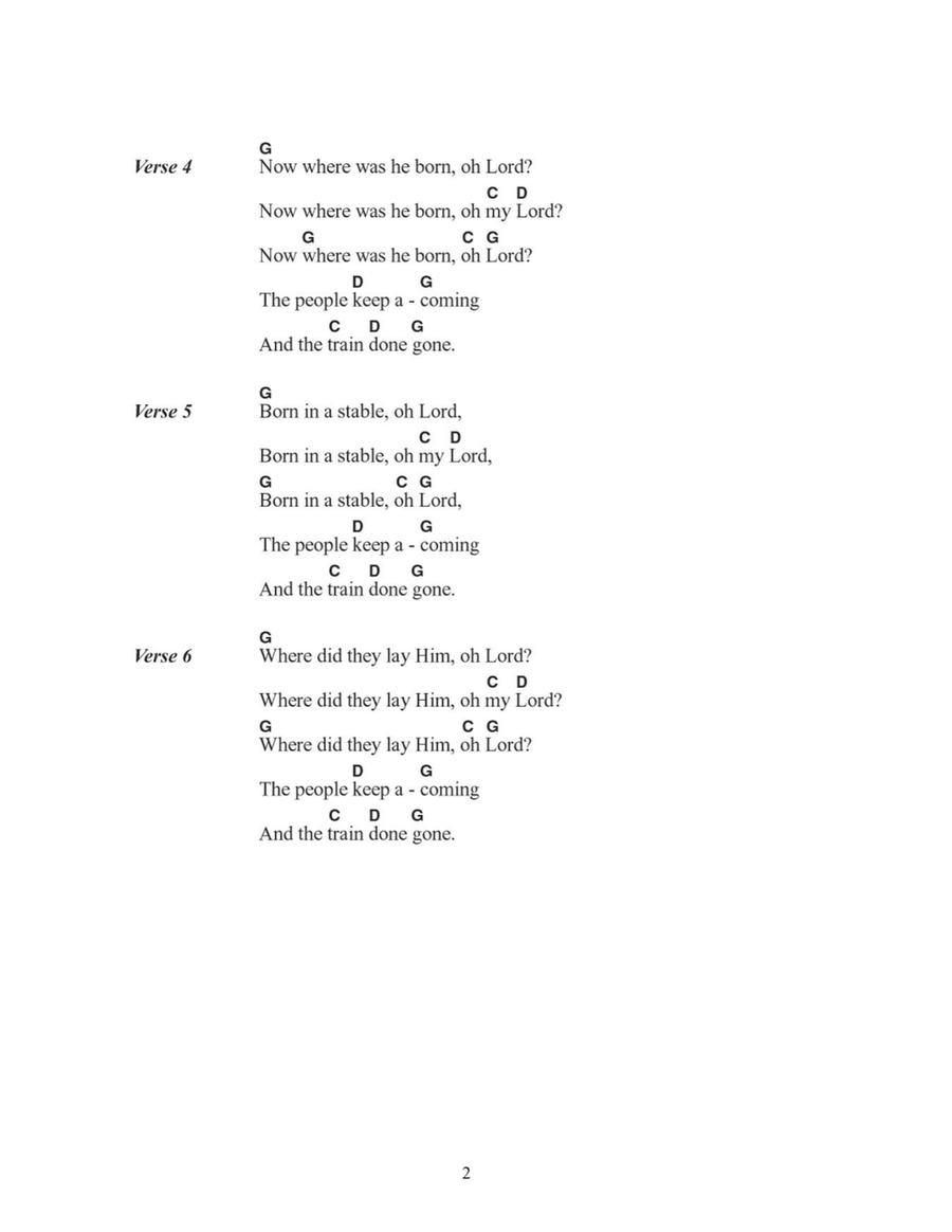 Mary Had A Baby Easy Guitar scores gallery preview page 2