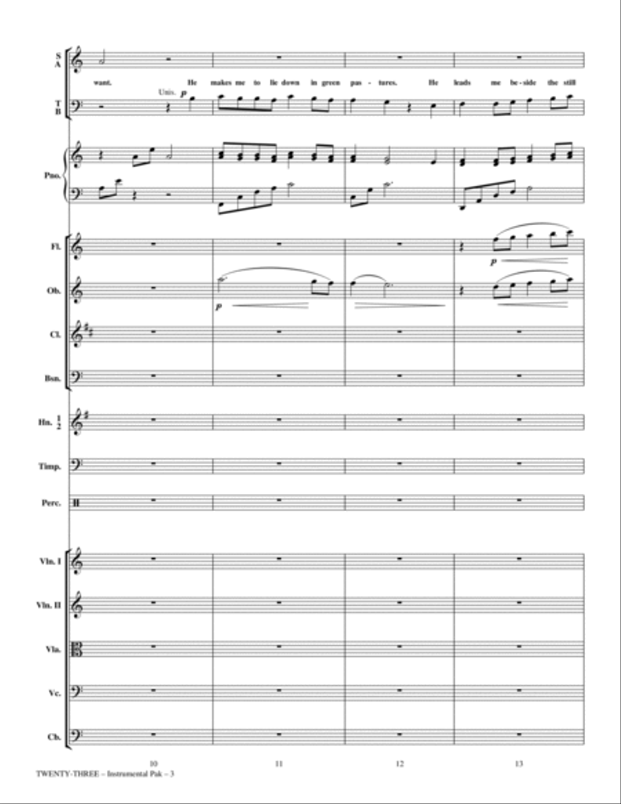 Twenty-Three (arr. Phillip Keveren) - Full Score Choir scores gallery preview page 3