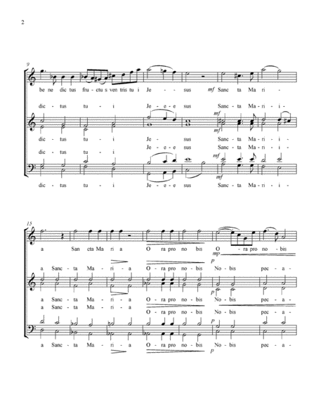 Ave Maria for solo voice and unnaccompanied choir image number null