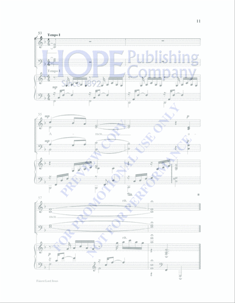 Fairest Lord Jesus Fairest Lord Jesus 4-Part scores gallery preview page 11