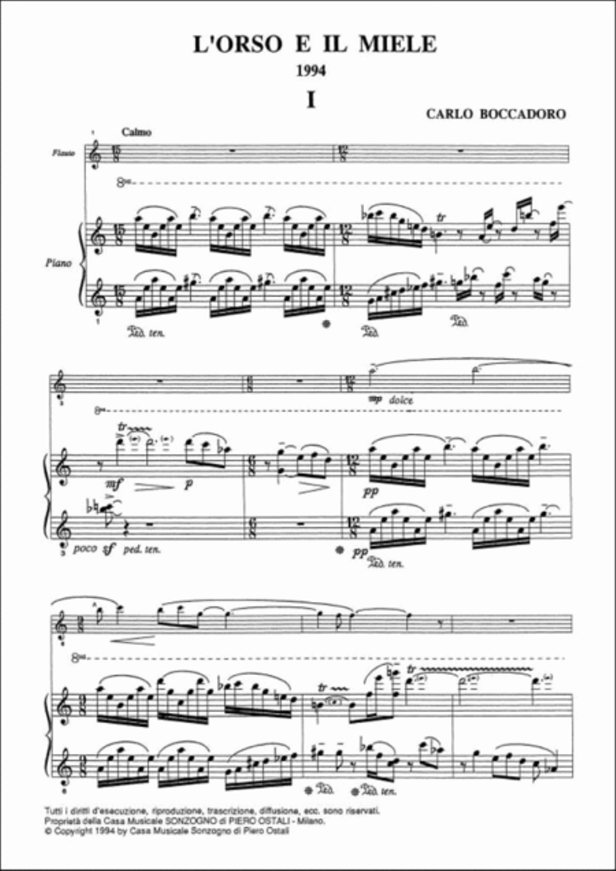 L'orso e il miele L'orso e il miele Flute Solo scores gallery preview page 2