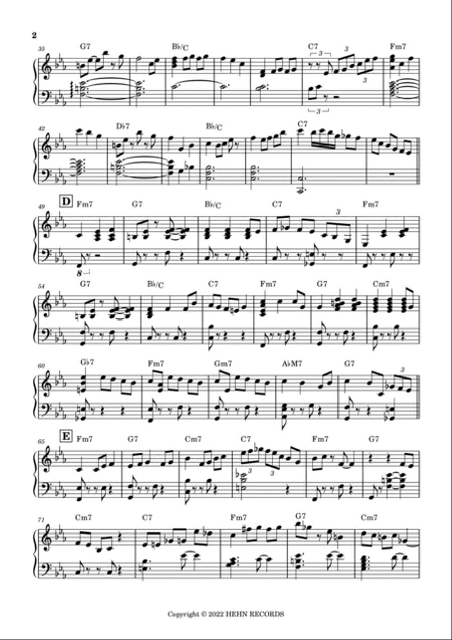 Matsuri Piano Solo scores gallery preview page 2